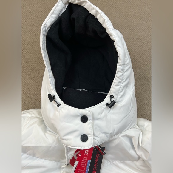 Canada Weather Gear Womens 2X Snow White Hooded Puffer Winter Zip Ski Jacket NWT - Picture 4 of 15